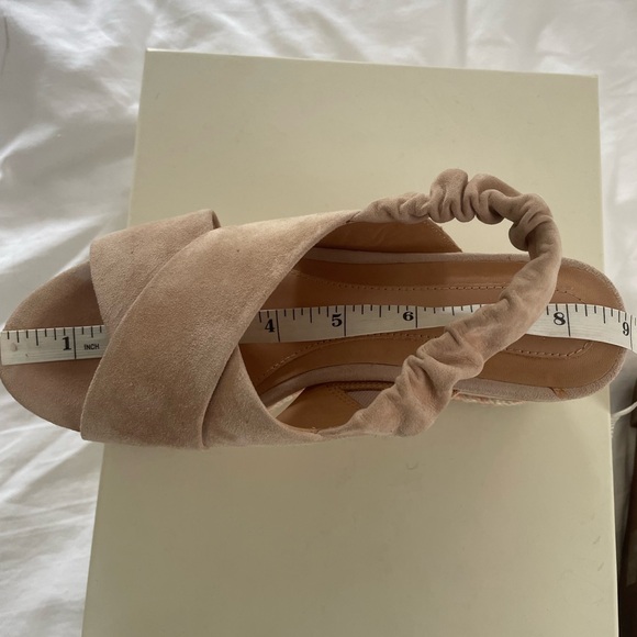 Joie “Garden” Suede Wedge Sandal (Blush color) - Picture 7 of 7